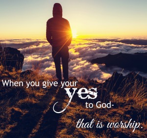 give your yes